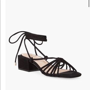 Justfab Aurora sz 7 black sandal